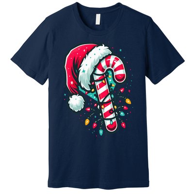 Candy Cane Crew Christmas Lights Family Matching Xmas  Premium T-Shirt