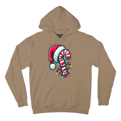 Candy Cane Crew Christmas Lights Family Matching Xmas  Hoodie