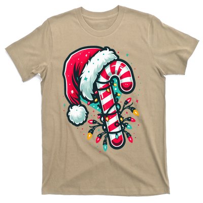 Candy Cane Crew Christmas Lights Family Matching Xmas  T-Shirt