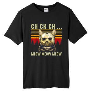 Ch Ch Ch Meow Meow Scary Friday Costume Halloween Cat Tall Fusion ChromaSoft Performance T-Shirt