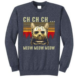 Ch Ch Ch Meow Meow Scary Friday Costume Halloween Cat Sweatshirt