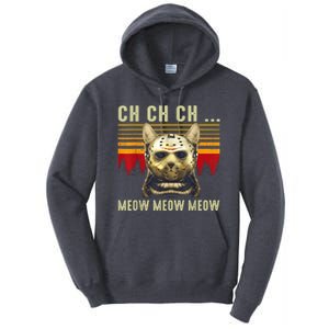 Ch Ch Ch Meow Meow Scary Friday Costume Halloween Cat Tall Hoodie