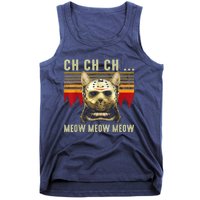 Ch Ch Ch Meow Meow Scary Friday Costume Halloween Cat Tank Top