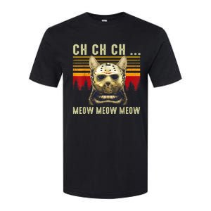 Ch Ch Ch Meow Meow Scary Friday Costume Halloween Cat Softstyle CVC T-Shirt