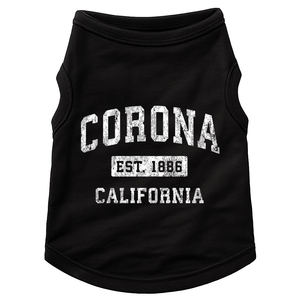 Corona California Ca Vintage Established Sports Doggie Tank