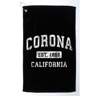 Corona California Ca Vintage Established Sports Golf Towel