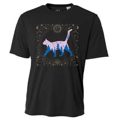 Cosmic Cat Cooling Performance Crew T-Shirt