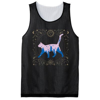 Cosmic Cat Mesh Reversible Basketball Jersey Tank