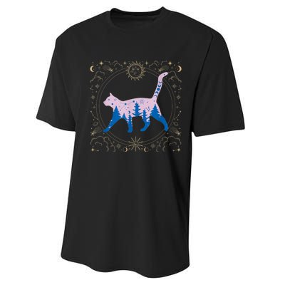 Cosmic Cat Performance Sprint T-Shirt