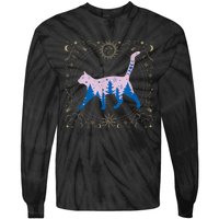 Cosmic Cat Tie-Dye Long Sleeve Shirt