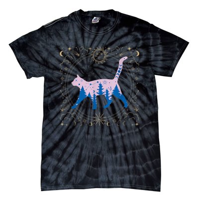 Cosmic Cat Tie-Dye T-Shirt