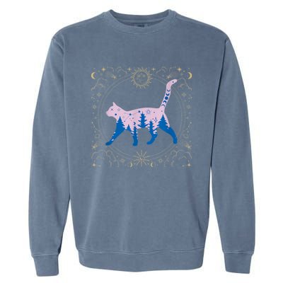 Cosmic Cat Garment-Dyed Sweatshirt