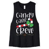 Candy Cane Crew Funny Christmas Candy Lover Xmas Women's Racerback Cropped Tank