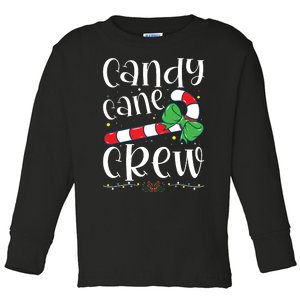 Candy Cane Crew Funny Christmas Candy Lover Xmas Toddler Long Sleeve Shirt