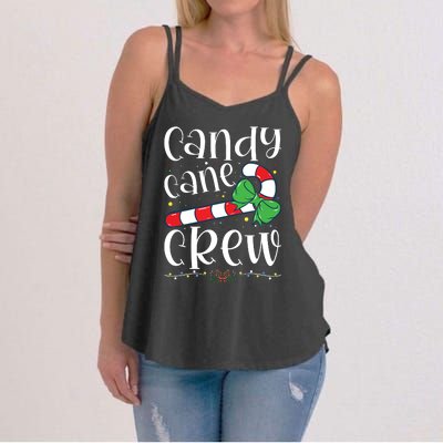 Candy Cane Crew Funny Christmas Candy Lover Xmas Women's Strappy Tank