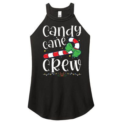 Candy Cane Crew Funny Christmas Candy Lover Xmas Women's Perfect Tri Rocker Tank