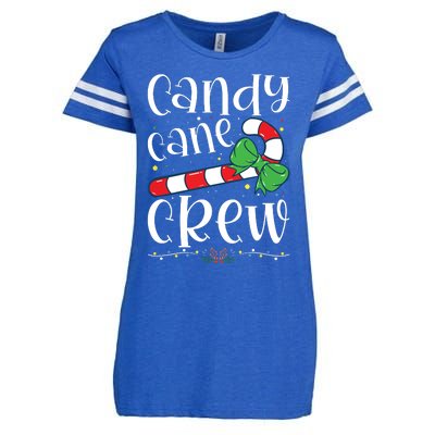 Candy Cane Crew Funny Christmas Candy Lover Xmas Enza Ladies Jersey Football T-Shirt