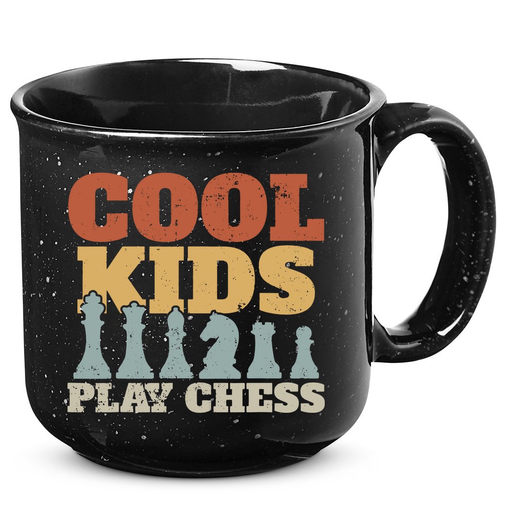 Chess Chessmen Chessboxing Gift For Cool Kids 15oz Campfire Ceramic Mug