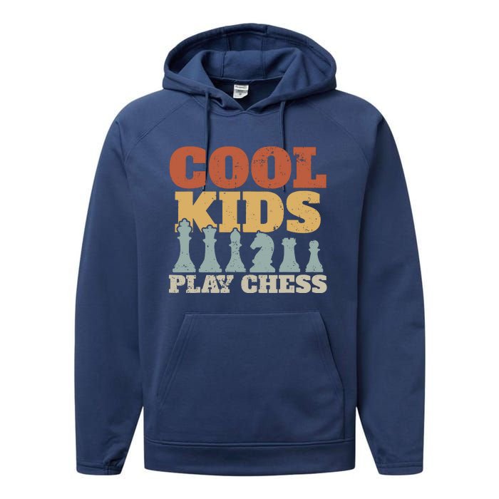 Chess Chessmen Chessboxing Gift For Cool Kids Performance Fleece Hoodie