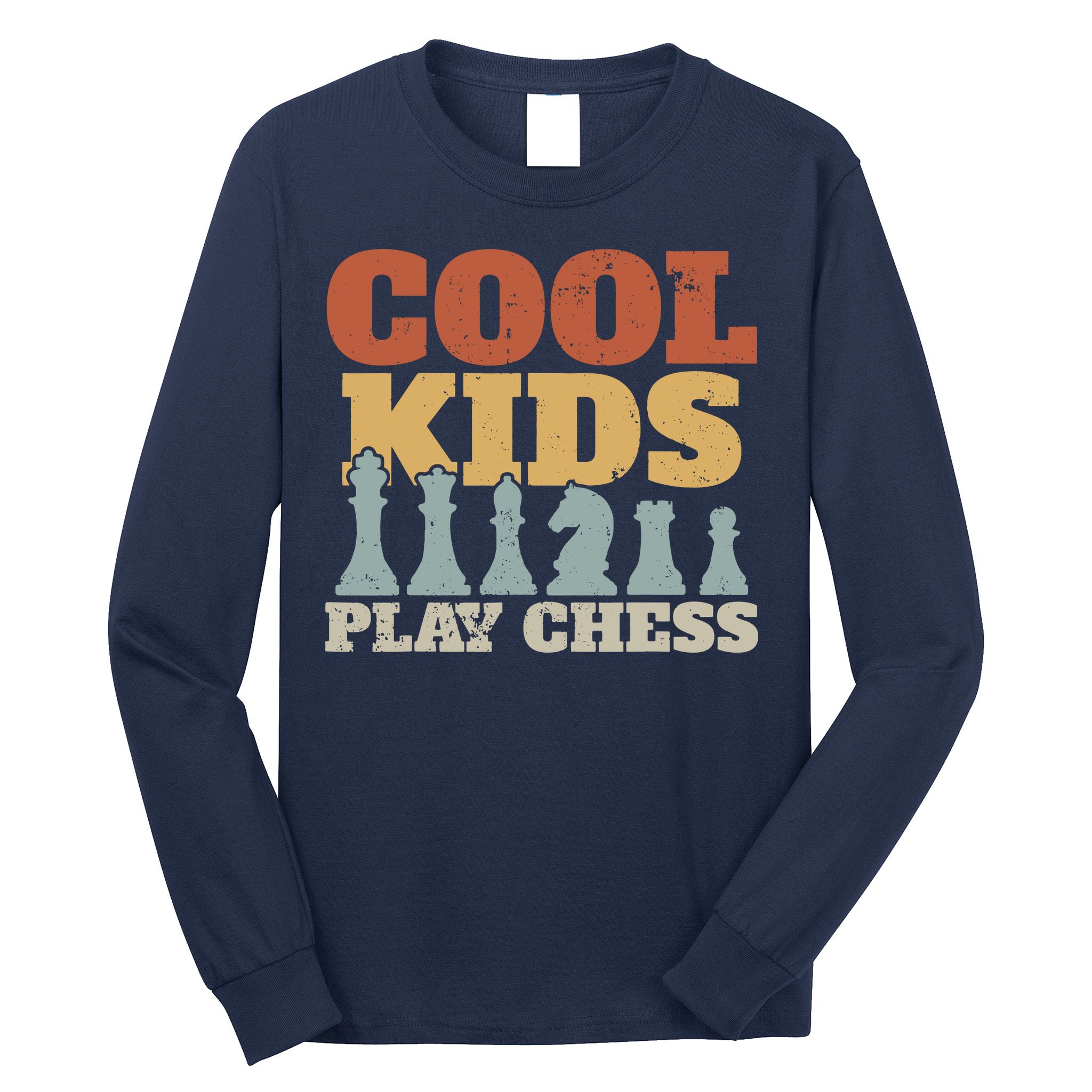Chess Chessmen Chessboxing Gift For Cool Kids Long Sleeve Shirt