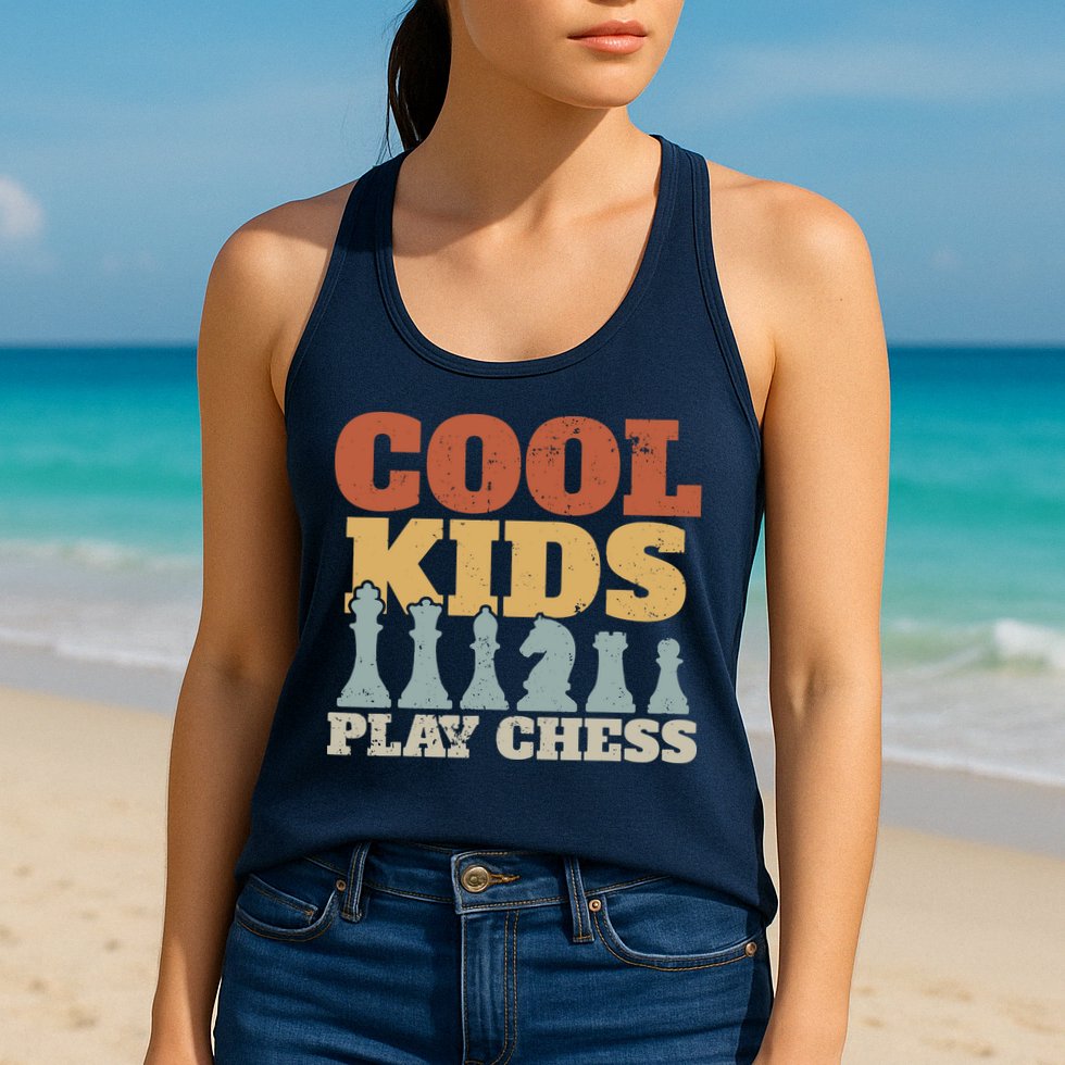 Chess Chessmen Chessboxing Gift For Cool Kids Womens Tank Top