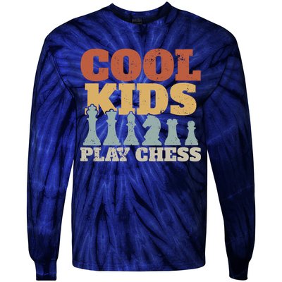 Chess Chessmen Chessboxing Gift For Cool Kids Tie-Dye Long Sleeve Shirt