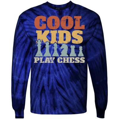 Chess Chessmen Chessboxing Gift For Cool Kids Tie-Dye Long Sleeve Shirt