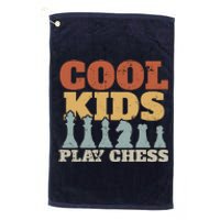 Chess Chessmen Chessboxing Gift For Cool Kids Platinum Collection Golf Towel