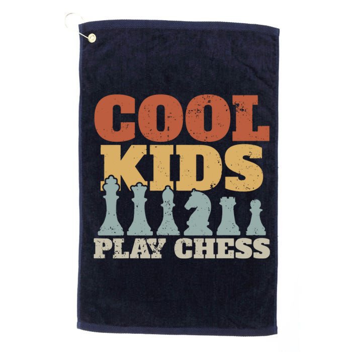 Chess Chessmen Chessboxing Gift For Cool Kids Platinum Collection Golf Towel