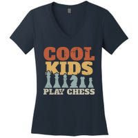 Chess Chessmen Chessboxing Gift For Cool Kids Women's V-Neck T-Shirt