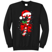 Christmas Candy Cane Women Pajamas Sweatshirt