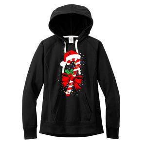 Christmas Candy Cane Women Pajamas Women's Fleece Hoodie