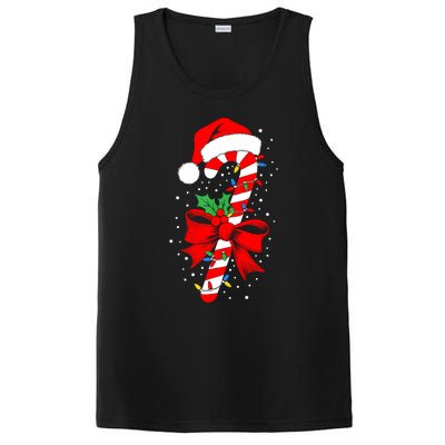 Christmas Candy Cane Women Pajamas PosiCharge Competitor Tank