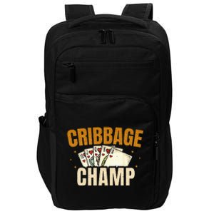 Cribbage Champ Card Game Players Impact Tech Backpack