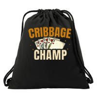 Cribbage Champ Card Game Players Drawstring Bag