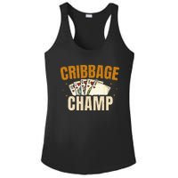 Cribbage Champ Card Game Players Ladies PosiCharge Competitor Racerback Tank