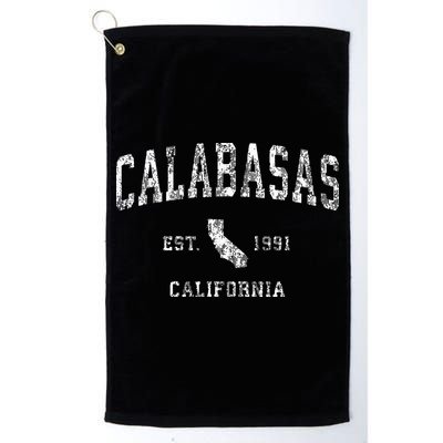 Calabasas California Ca Vintage Athletic Sports Design Golf Towel
