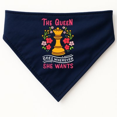 Chess Chessmen Chessboxing Queen Chess Player Gift USA-Made Doggie Bandana