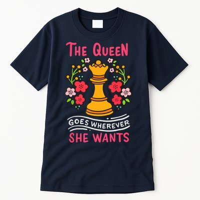 Chess Chessmen Chessboxing Queen Chess Player Gift Tall T-Shirt