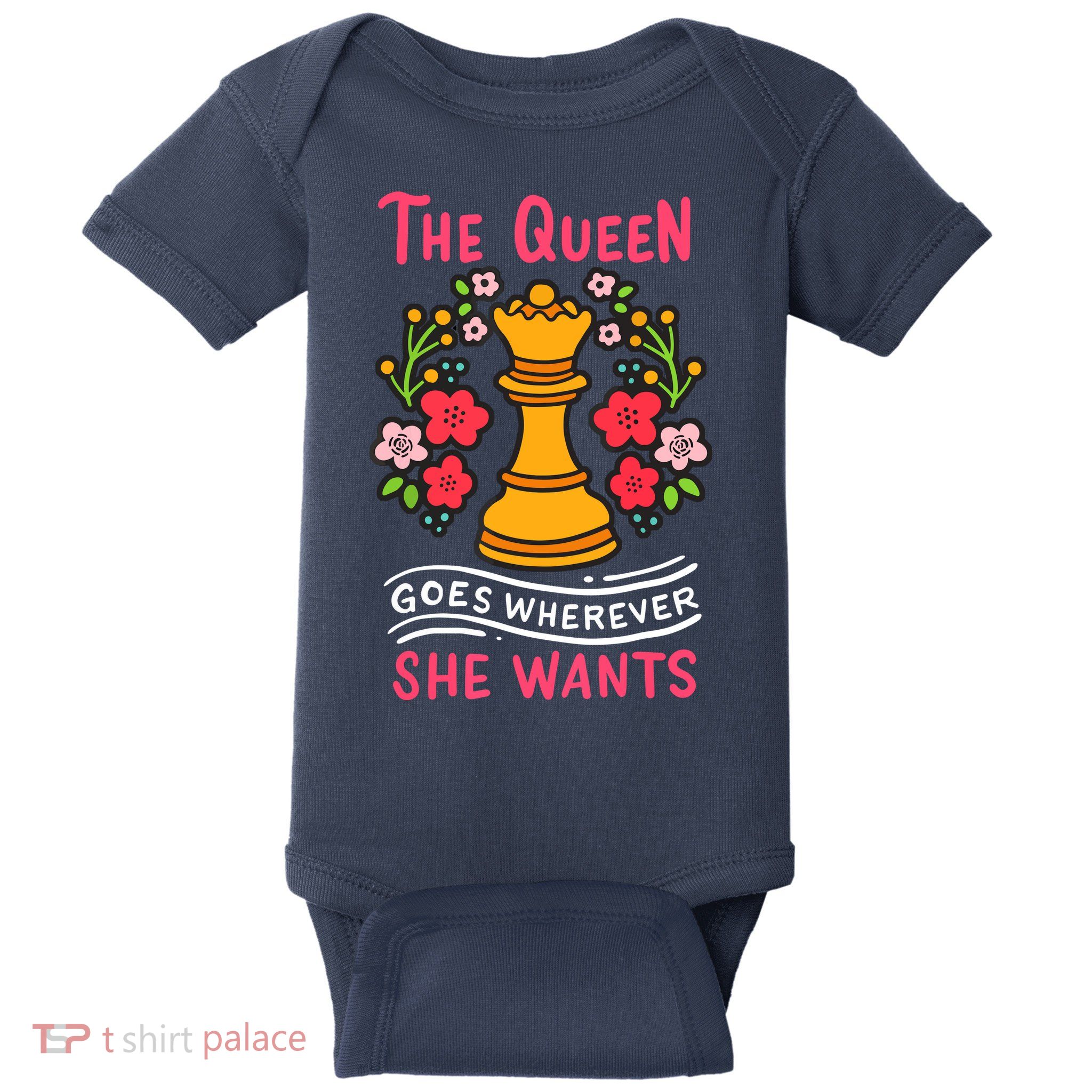 Chess Chessmen Chessboxing Queen Chess Player Gift Baby Bodysuit