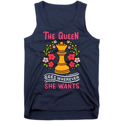 Chess Chessmen Chessboxing Queen Chess Player Gift Tank Top