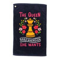 Chess Chessmen Chessboxing Queen Chess Player Gift Golf Towel