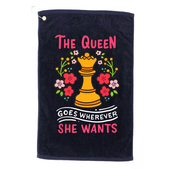 Chess Chessmen Chessboxing Queen Chess Player Gift Golf Towel