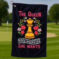 Chess Chessmen Chessboxing Queen Chess Player Gift Golf Towel