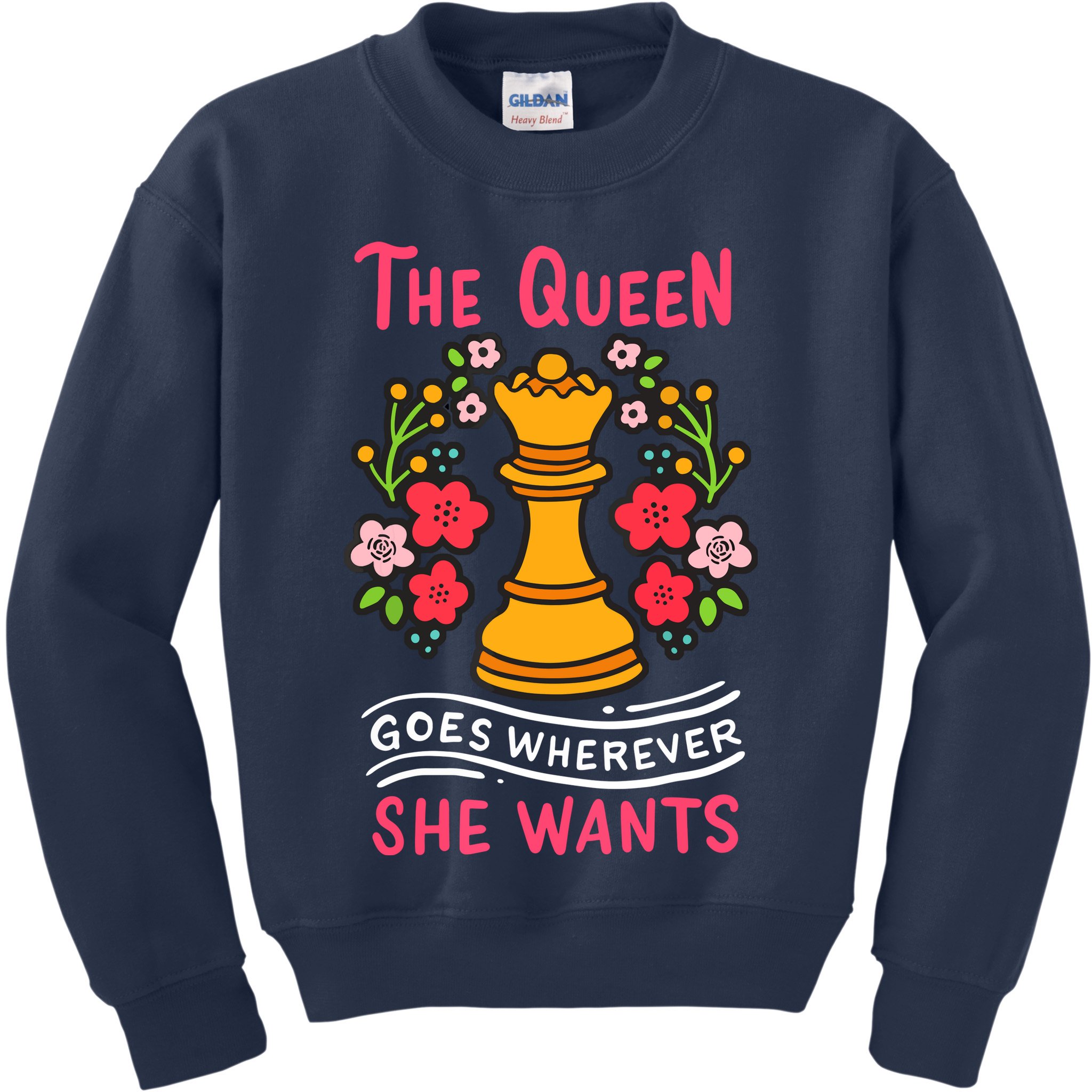 Chess Chessmen Chessboxing Queen Chess Player Gift Kids Sweatshirt