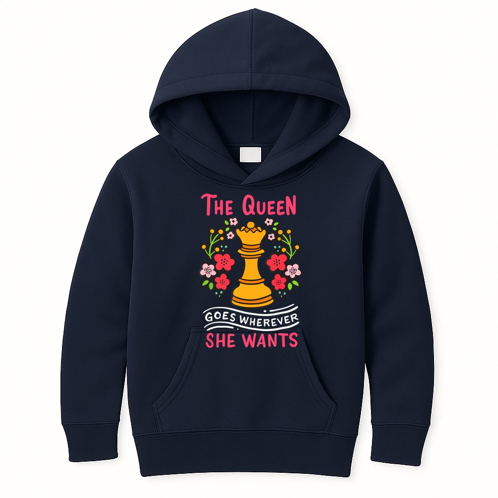 Chess Chessmen Chessboxing Queen Chess Player Gift Kids Hoodie