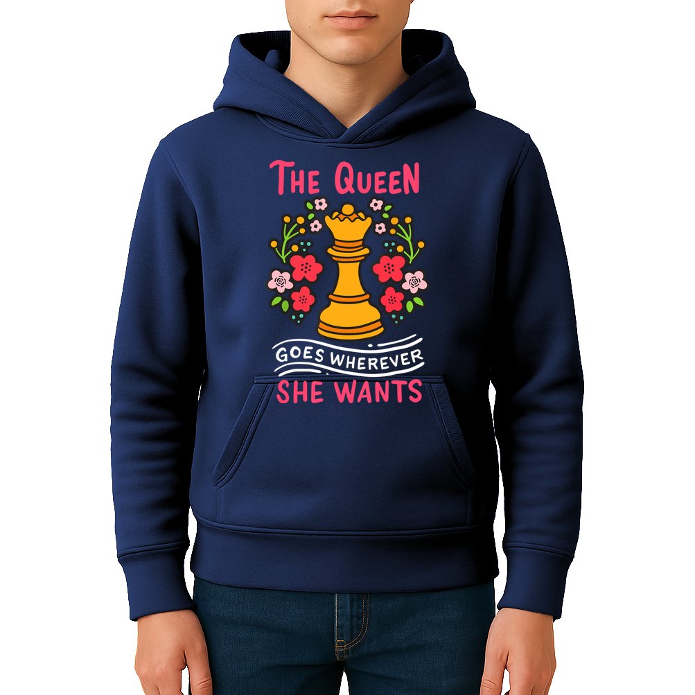 Chess Chessmen Chessboxing Queen Chess Player Gift Kids Hoodie