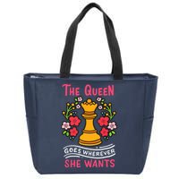 Chess Chessmen Chessboxing Queen Chess Player Gift Zip Tote Bag
