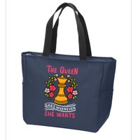 Chess Chessmen Chessboxing Queen Chess Player Gift Zip Tote Bag