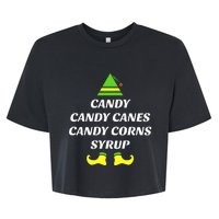 Candy Candy Canes Candy Corn Syrup Bella+Canvas Jersey Crop Tee